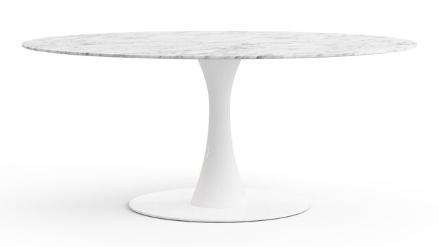 The Aarhus – Carrara Marble, Oval 67in