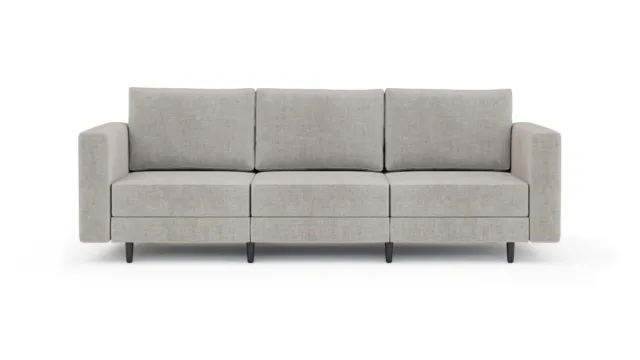 Briana – Beige Linen, Three Seater Sofa