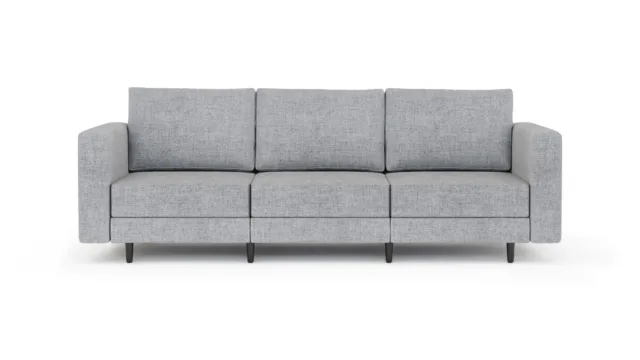 Briana – Light Grey Linen, Three Seater Sofa
