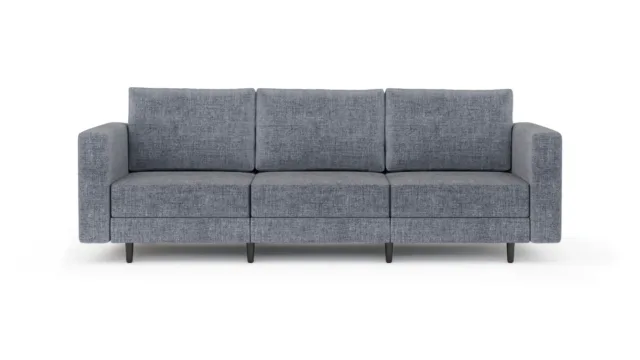 Briana – Medium Grey Linen, Three Seater Sofa