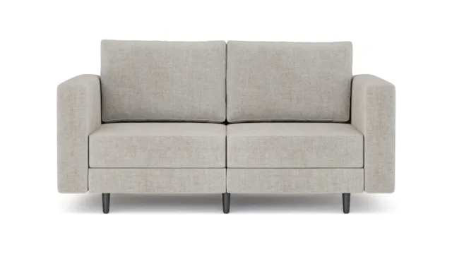 Briana – Beige Linen, Two Seater Sofa