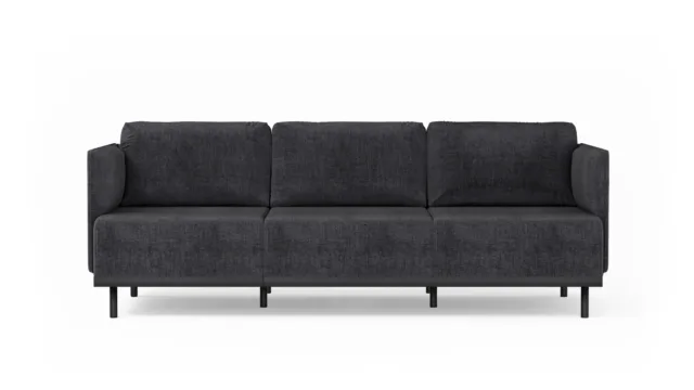 Matilda – Dark Grey Linen, Three Seater Sofa