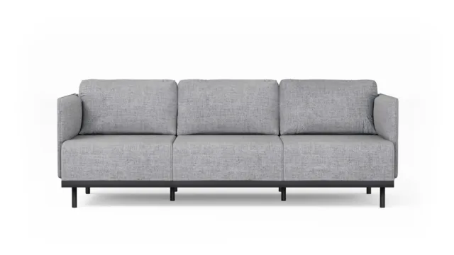 Matilda – Light Grey Linen, Three Seater Sofa