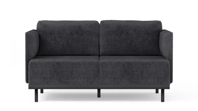 Matilda – Dark Grey Linen, Two Seater Sofa