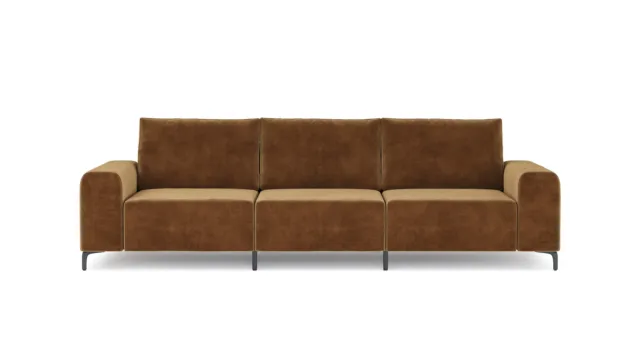 Morgana – Brown Velvet, Three Seater Sofa