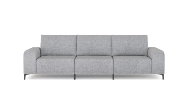 Morgana – Light Grey Linen, Three Seater Sofa