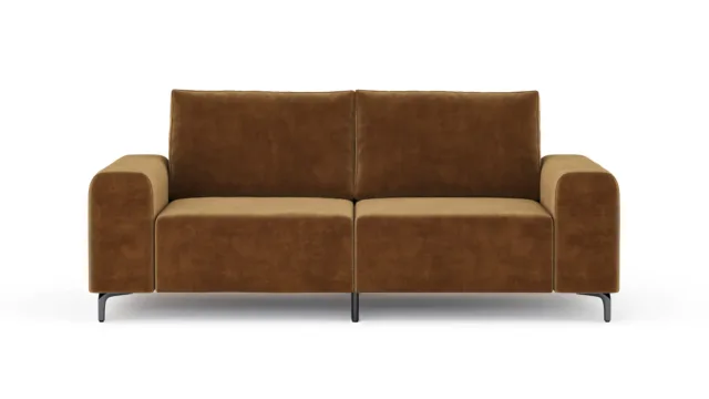Morgana – Brown Velvet, Two Seater Sofa