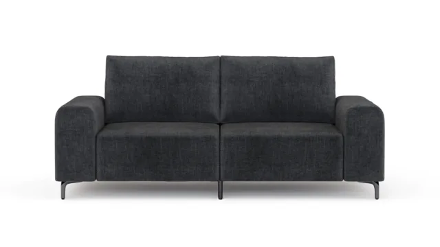 Morgana – Dark Grey Linen, Two Seater Sofa