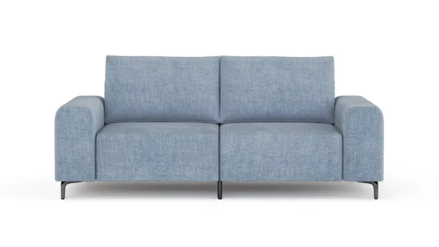 Morgana – Light Blue Linen, Two Seater Sofa