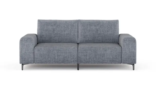 Morgana – Medium Grey Linen, Two Seater Sofa