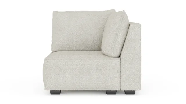 Elaine – White Boucle, Right Corner