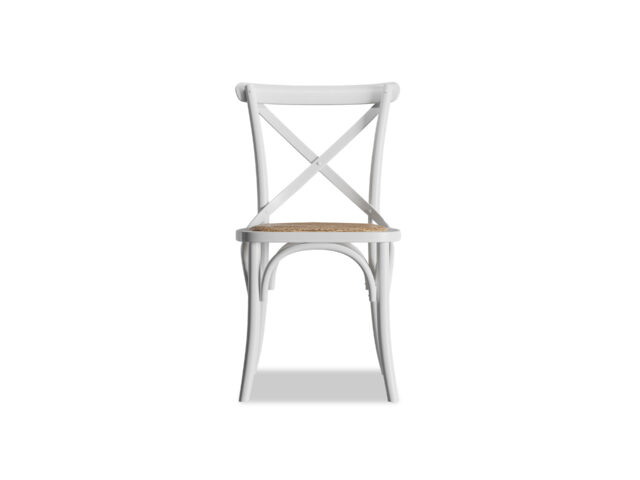 Crossback Dining Chair – White, Classic