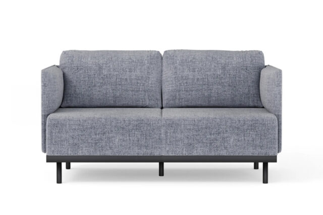 Matilda – Medium Grey Linen, Two Seater Sofa