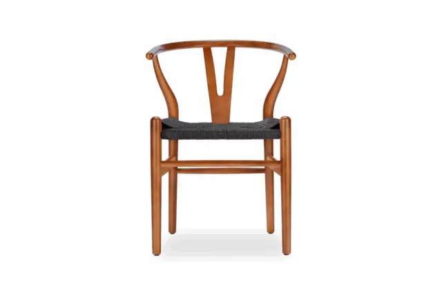 The Wish – Walnut with Black Seat, Dining Chair