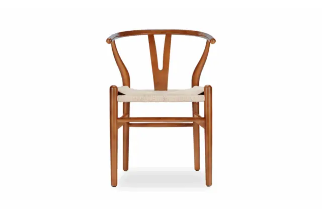 The Wish – Walnut with Natural Seat, Dining Chair