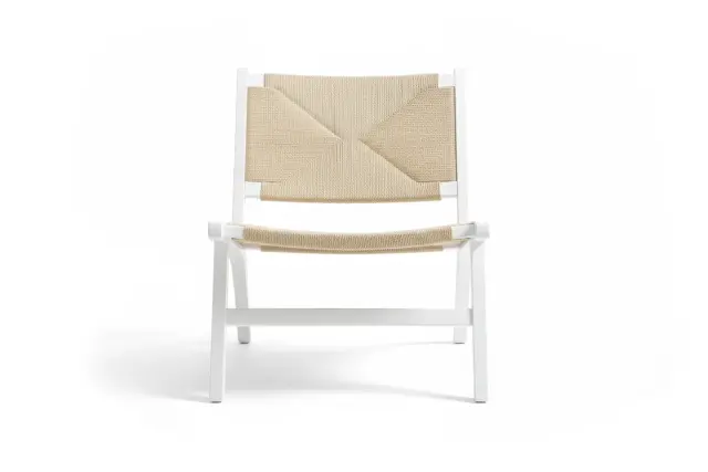 Accent Chairs – White, Paper Cord