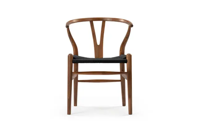 The Wish – Walnut with Black Seat, Dining Chair