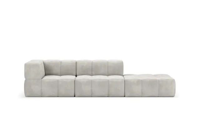 Natura Terra – Light Grey, Right Open End Sofa