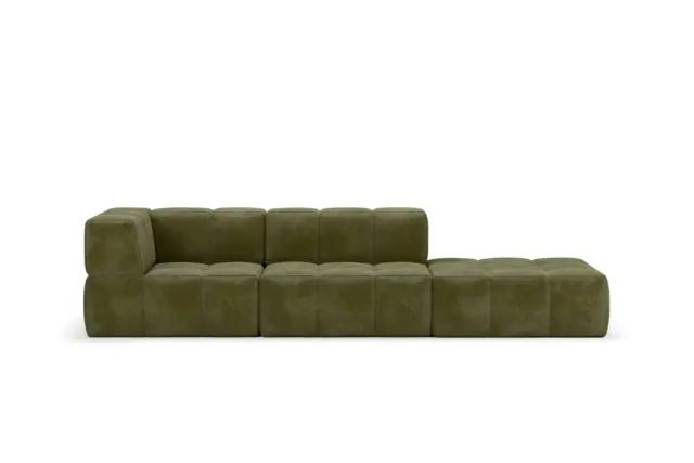 Natura Terra – Olive Green, Right Open End Sofa