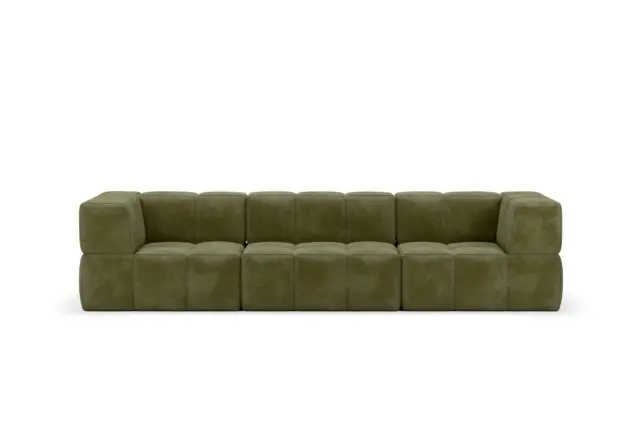 Natura Terra – Olive Green, Three Seater Sofa