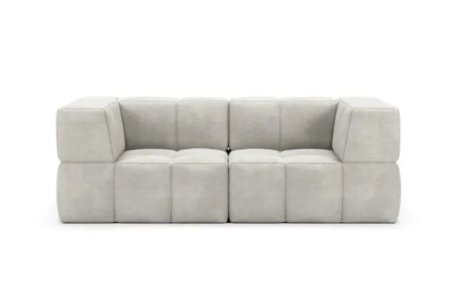 Natura Terra – Light Grey, Two Seater Sofa