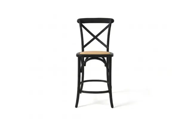 Crossback Chair – Black, Counter Stool